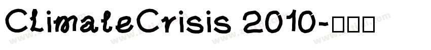 ClimateCrisis 2010字体转换